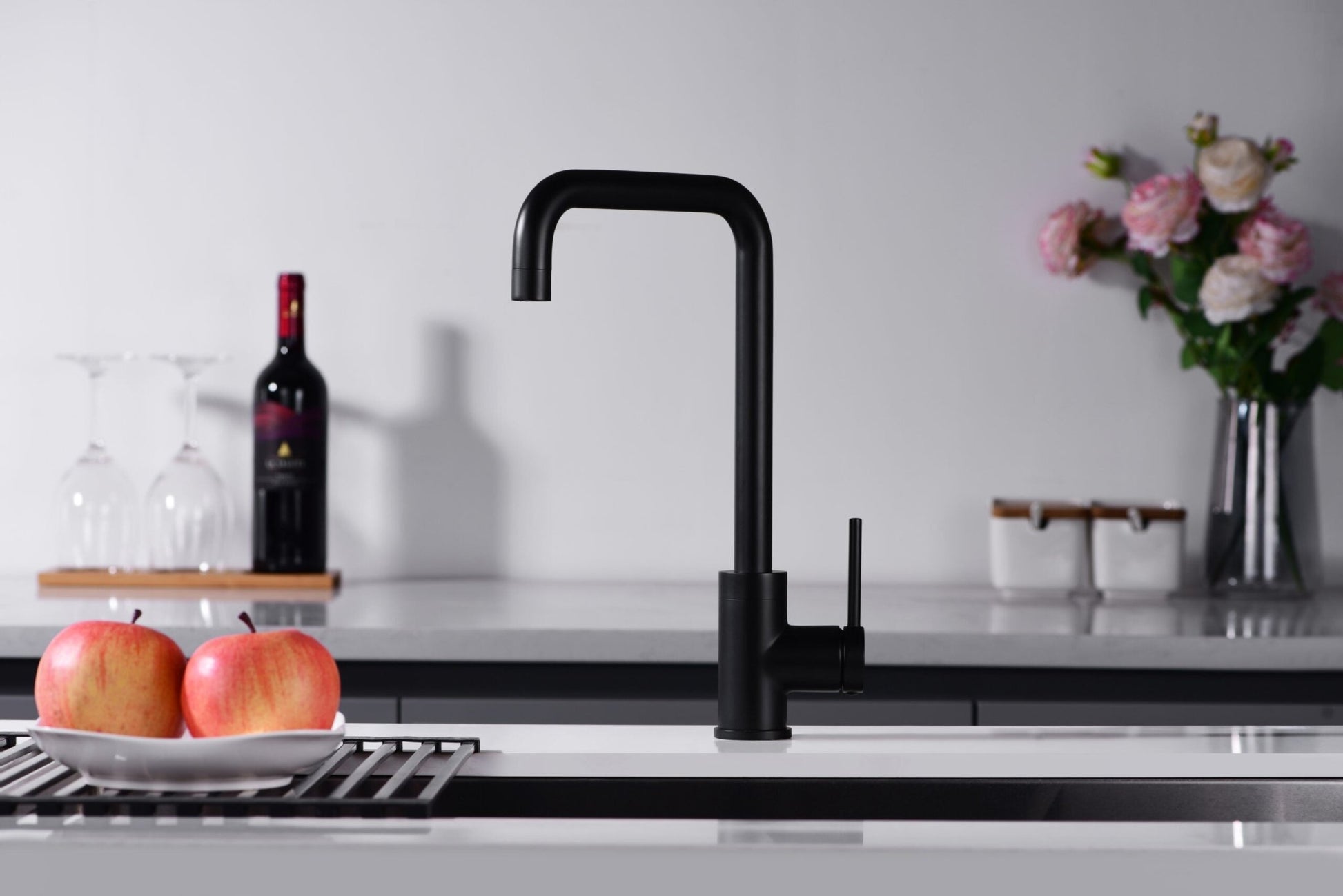 Imex - Grifo de cocina LOIRA negro mate - BricoandPool
