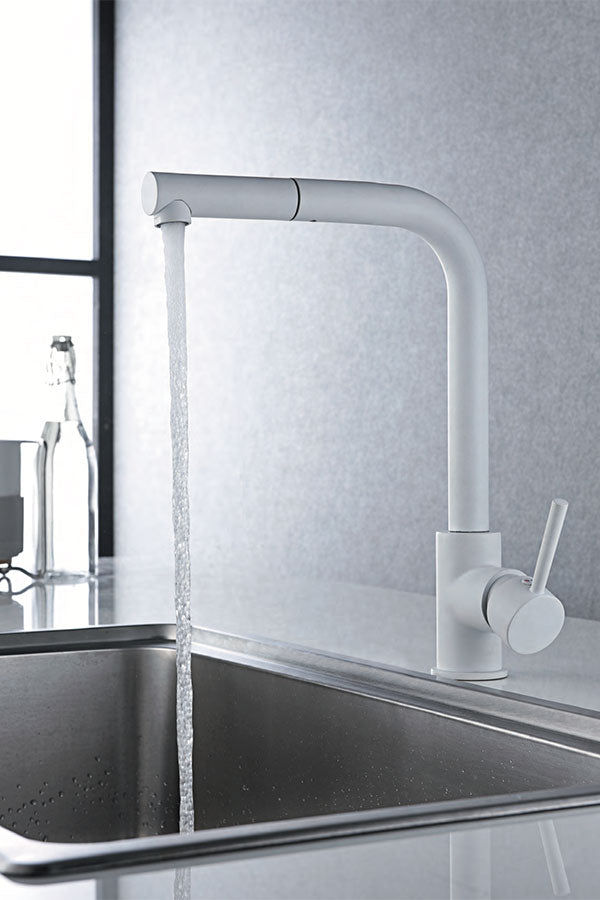 Imex - Grifo de cocina MALTA blanco mate - BricoandPool