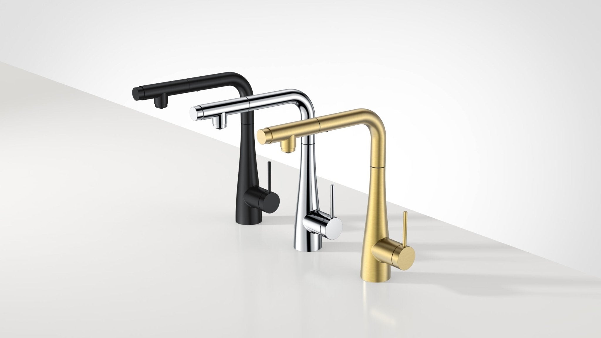 Imex - Grifo de cocina SPLIT para osmosis negro mate - BricoandPool