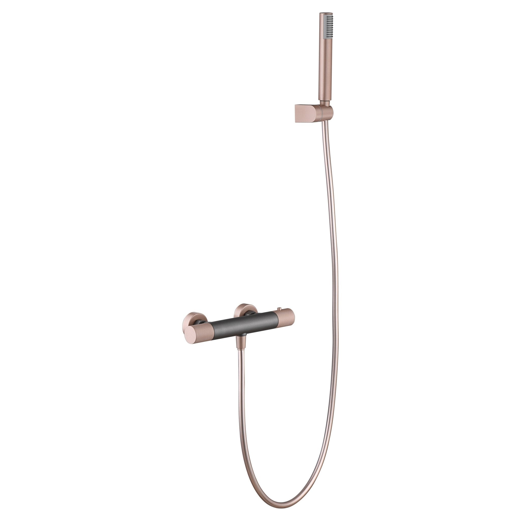 Imex - Grifo de ducha termostático Line gris champagne - BricoandPool