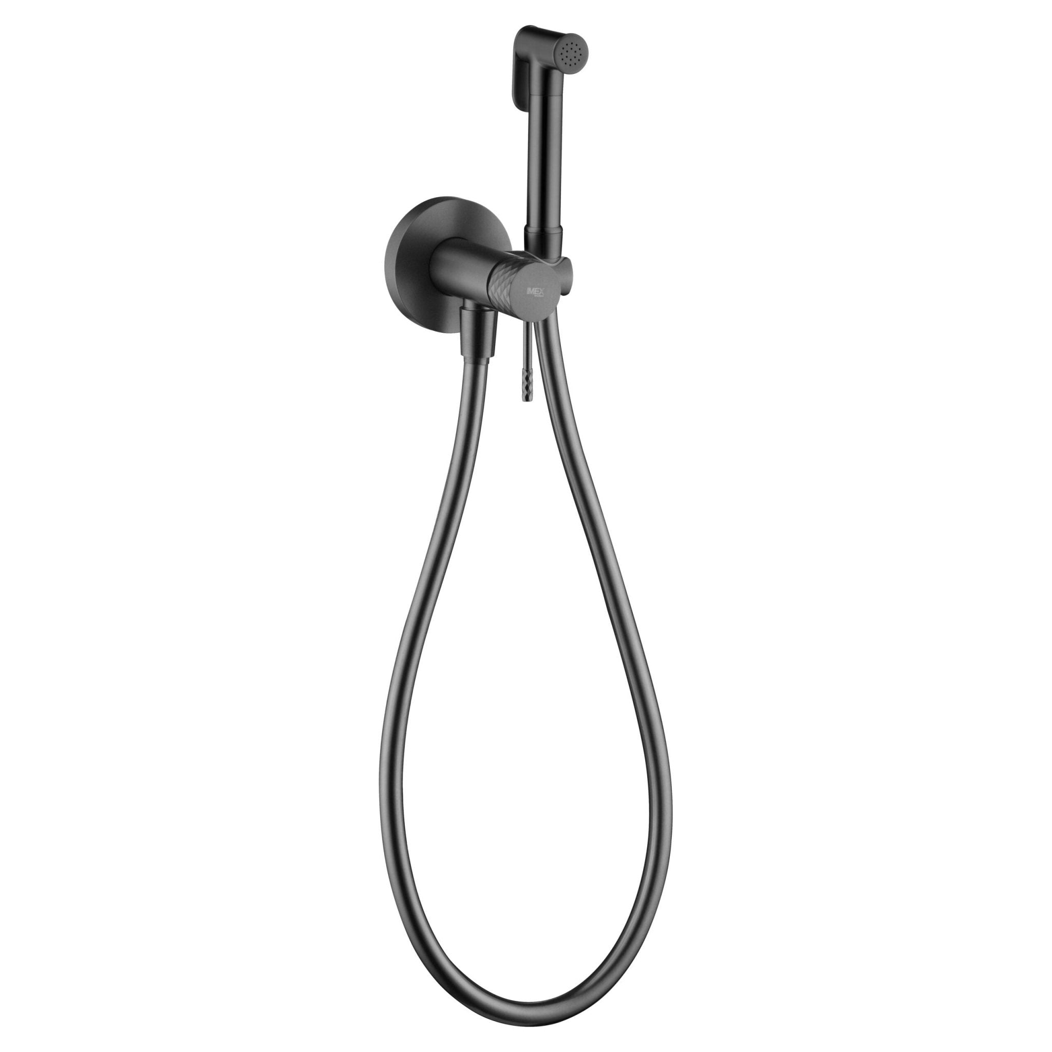 Imex - Grifo empotrado de bidé Génova black gun metal - BricoandPool