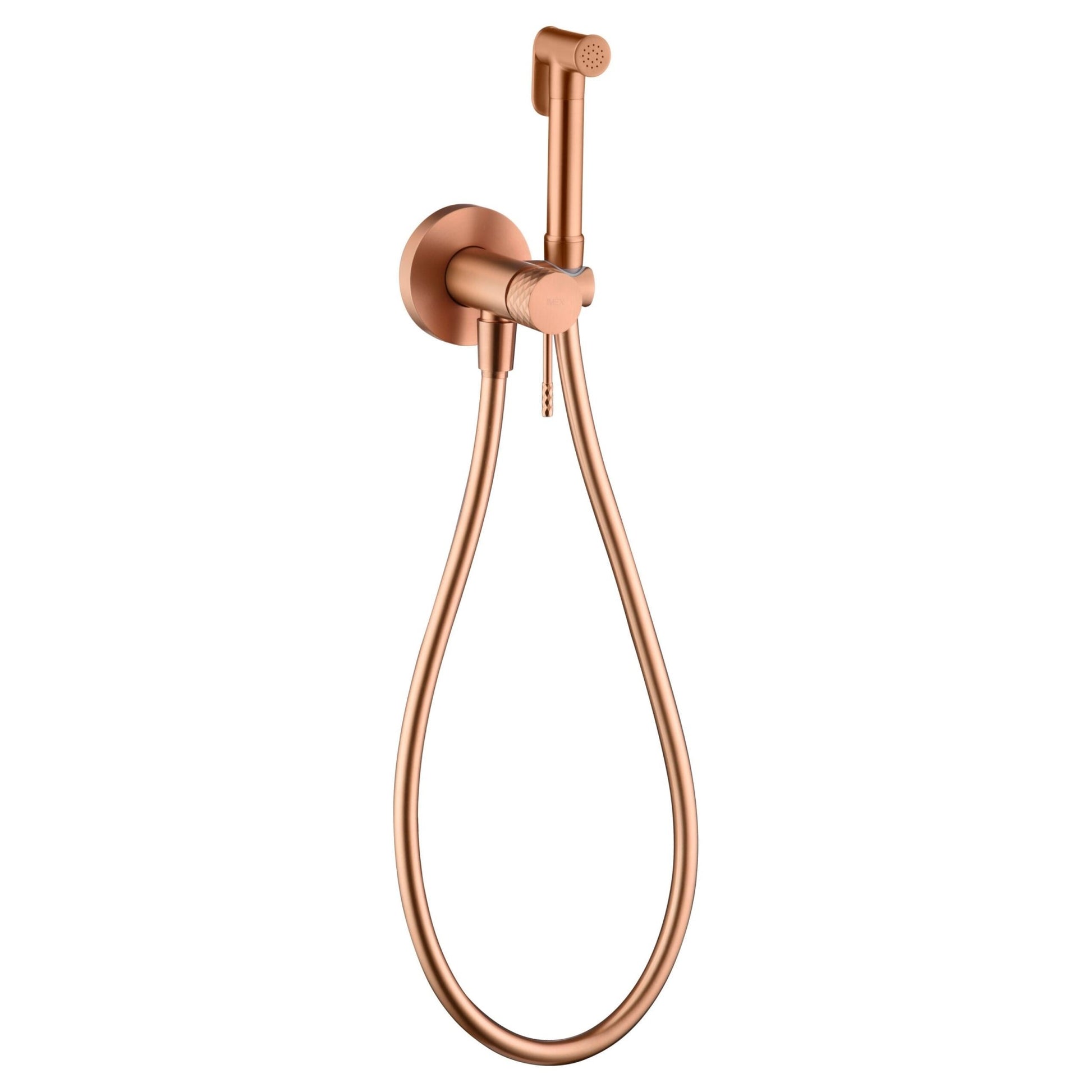 Imex - Grifo empotrado de bidé Génova oro rosa cepillado - BricoandPool