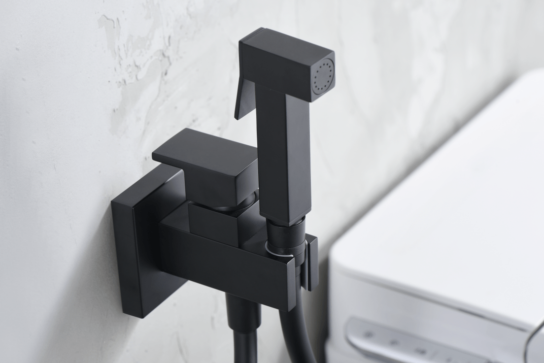 Imex - Grifo empotrado de bidé Irlanda negro mate - BricoandPool