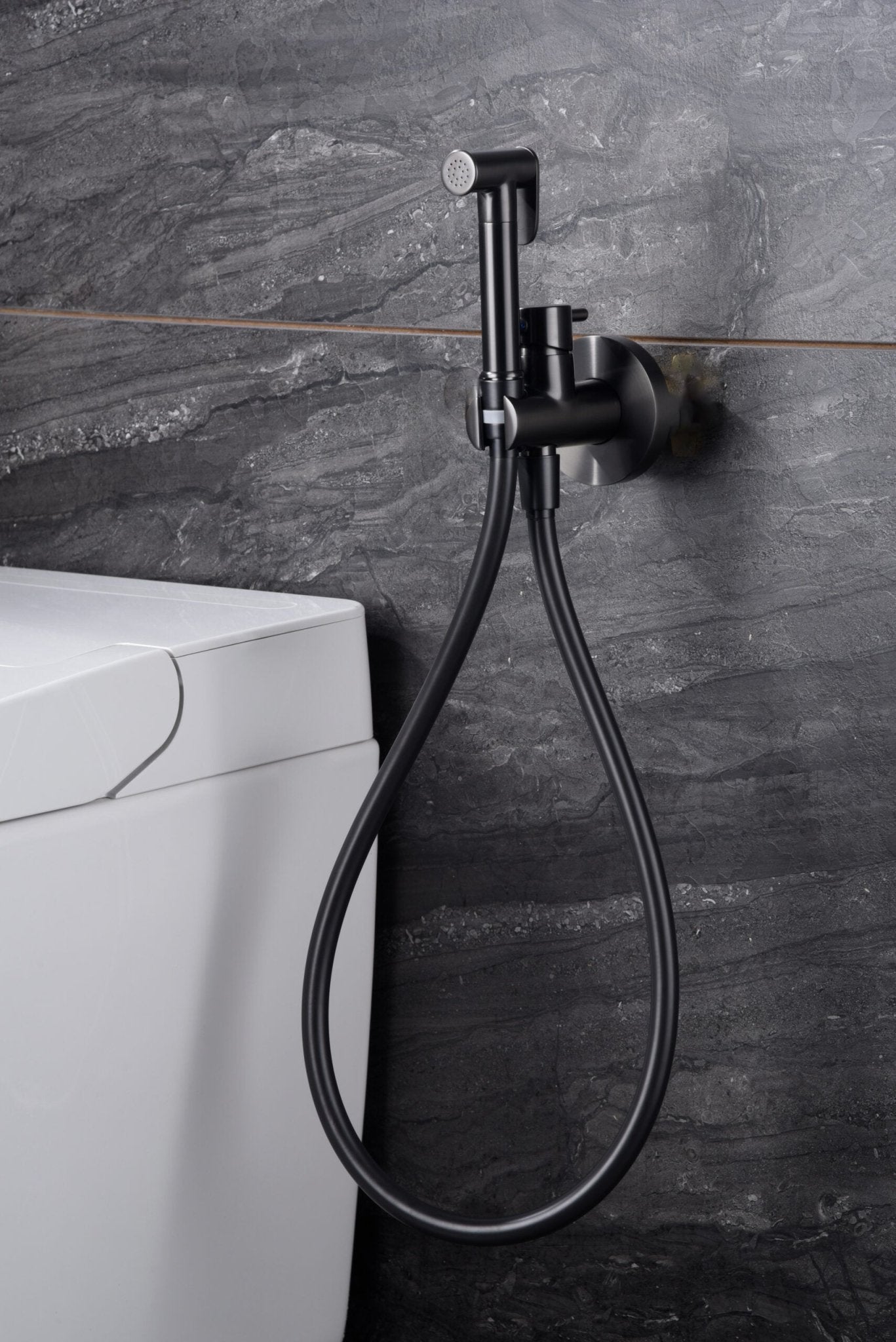 Imex - Grifo empotrado de bidé Munich black gun metal - BricoandPool