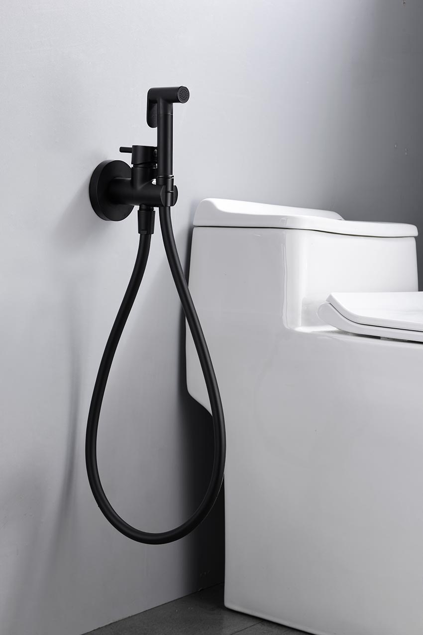 Imex - Grifo empotrado de bidé Munich negro mate - BricoandPool