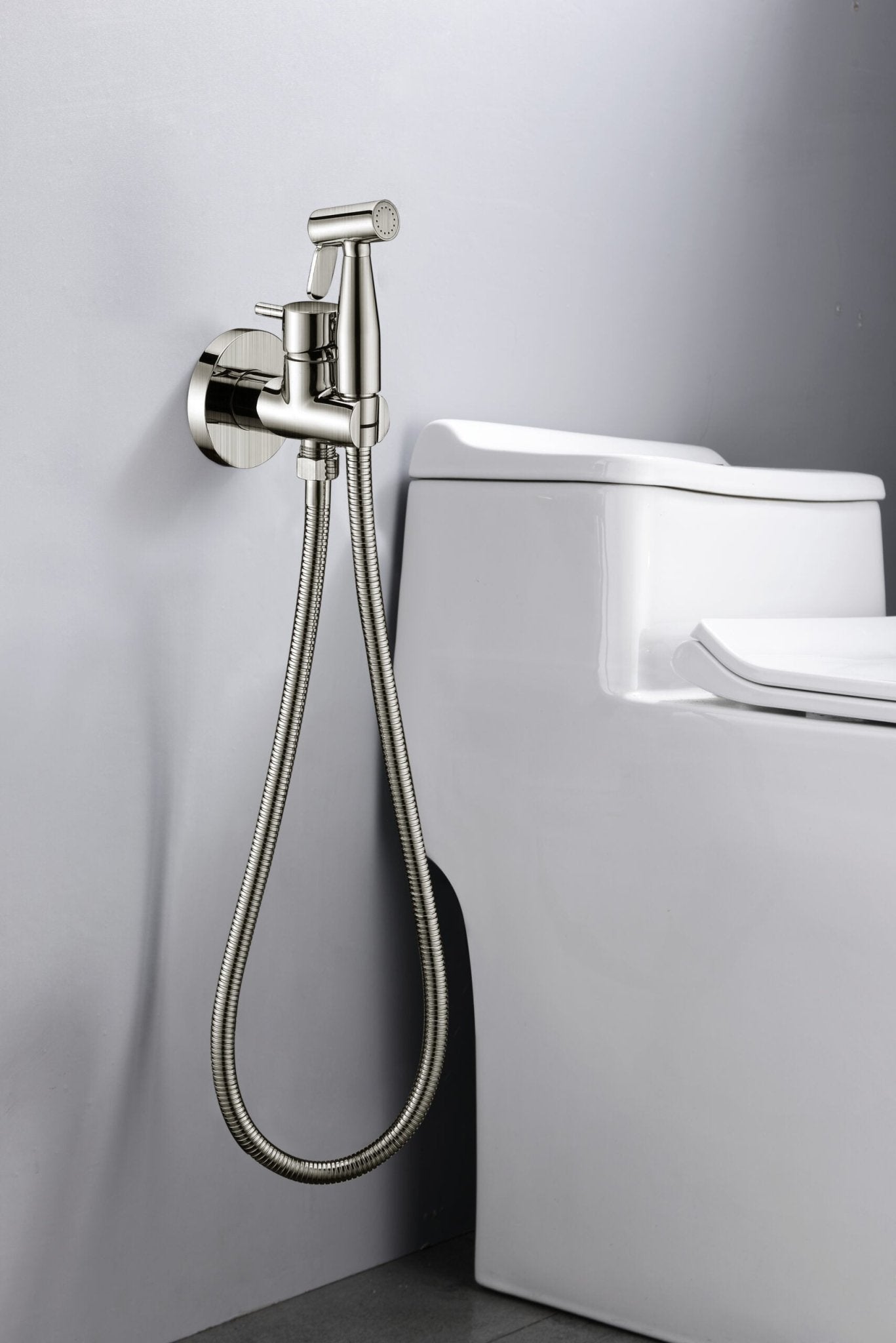 Imex - Grifo empotrado de bidé Munich níquel cepillado - BricoandPool