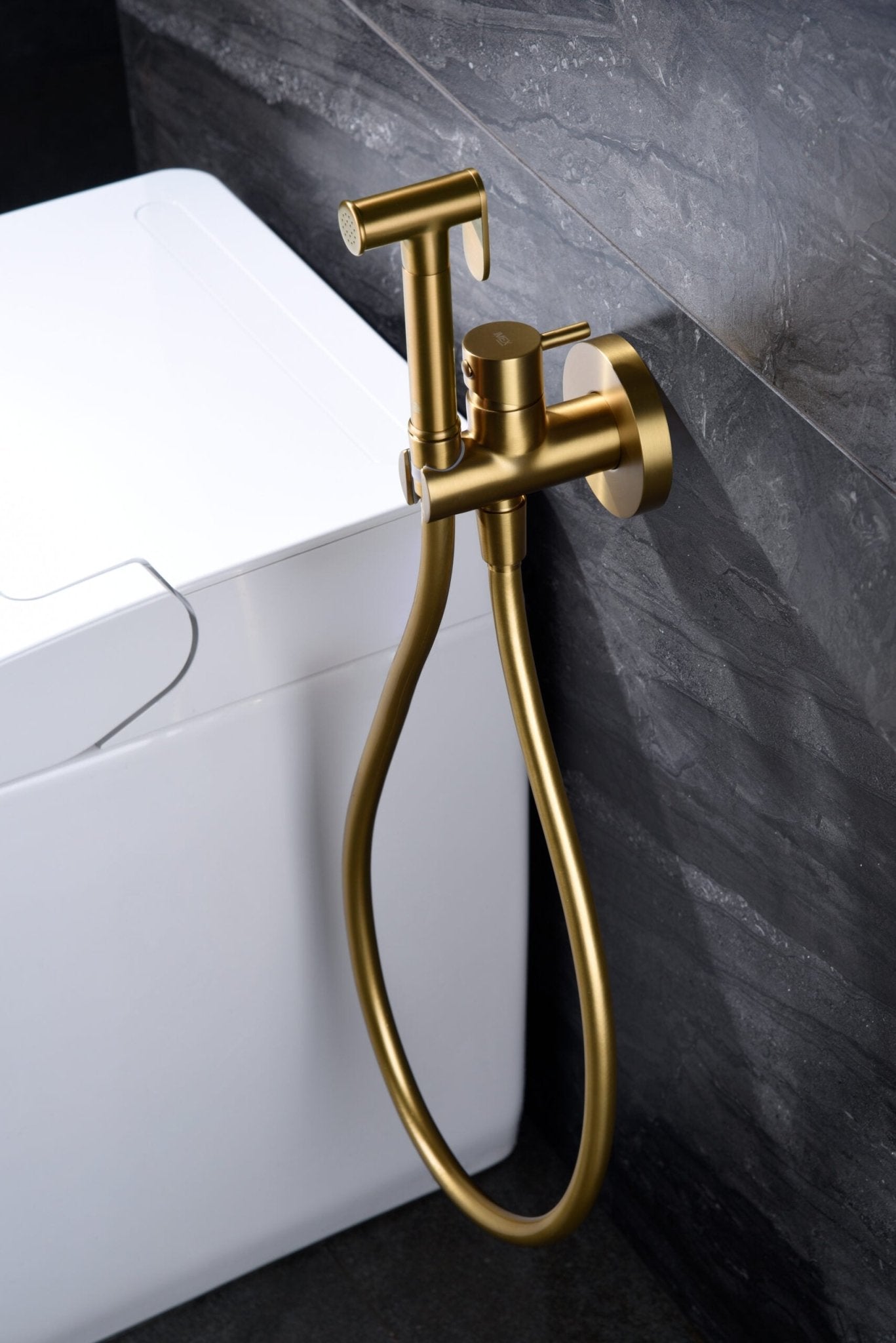 Imex - Grifo empotrado de bidé Munich oro cepillado - BricoandPool