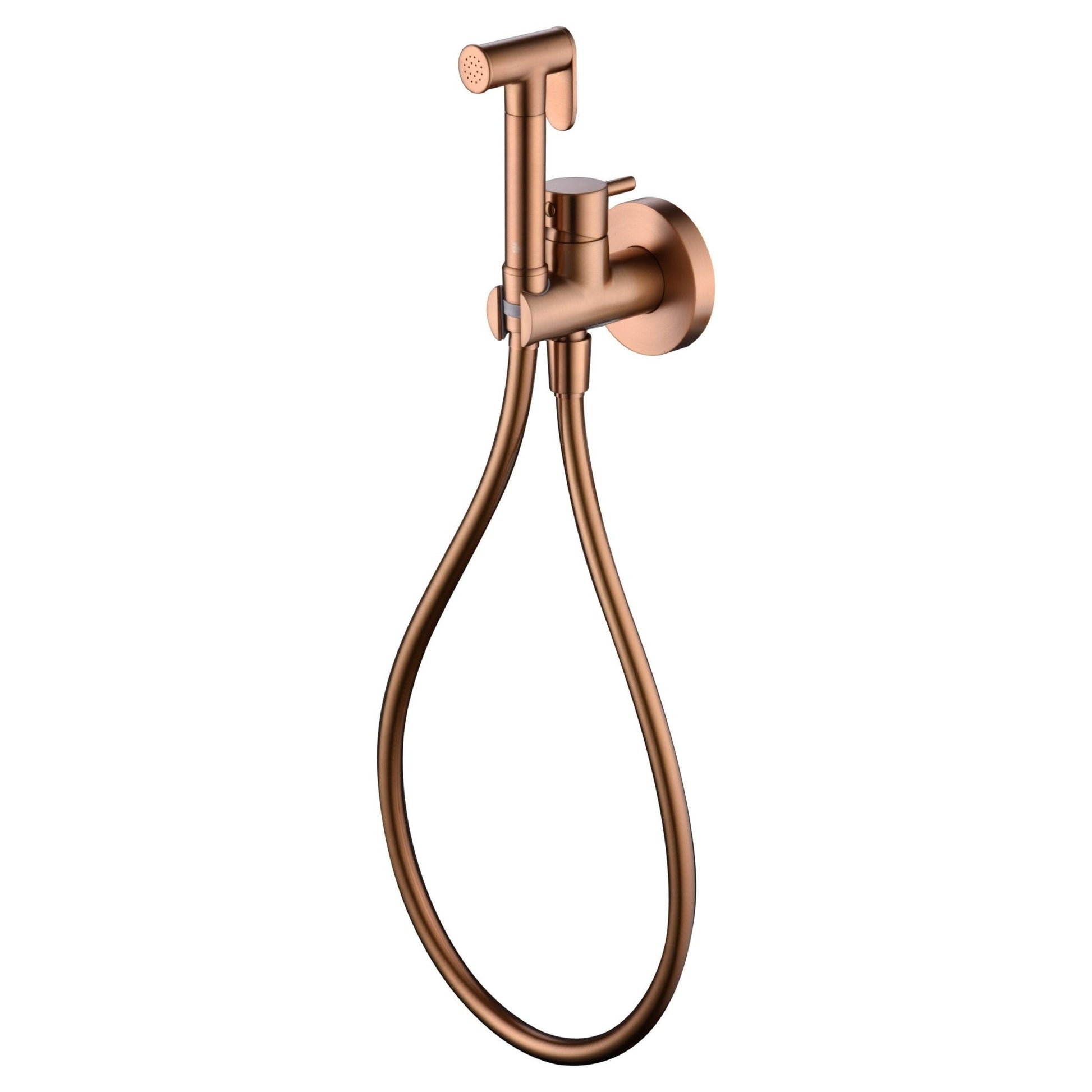 Imex - Grifo empotrado de bidé Munich oro rosa cepillado - BricoandPool