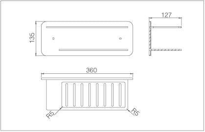 Imex - Jabonera frontal Bethari negro mate - BricoandPool