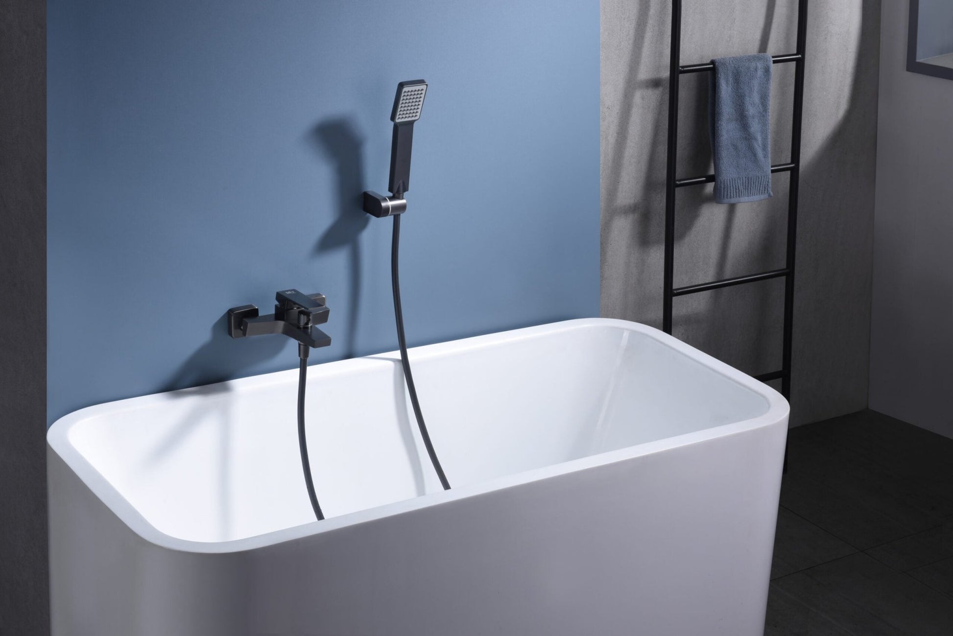 Imex - Kit baño / ducha monomando Art black gun metal - BricoandPool