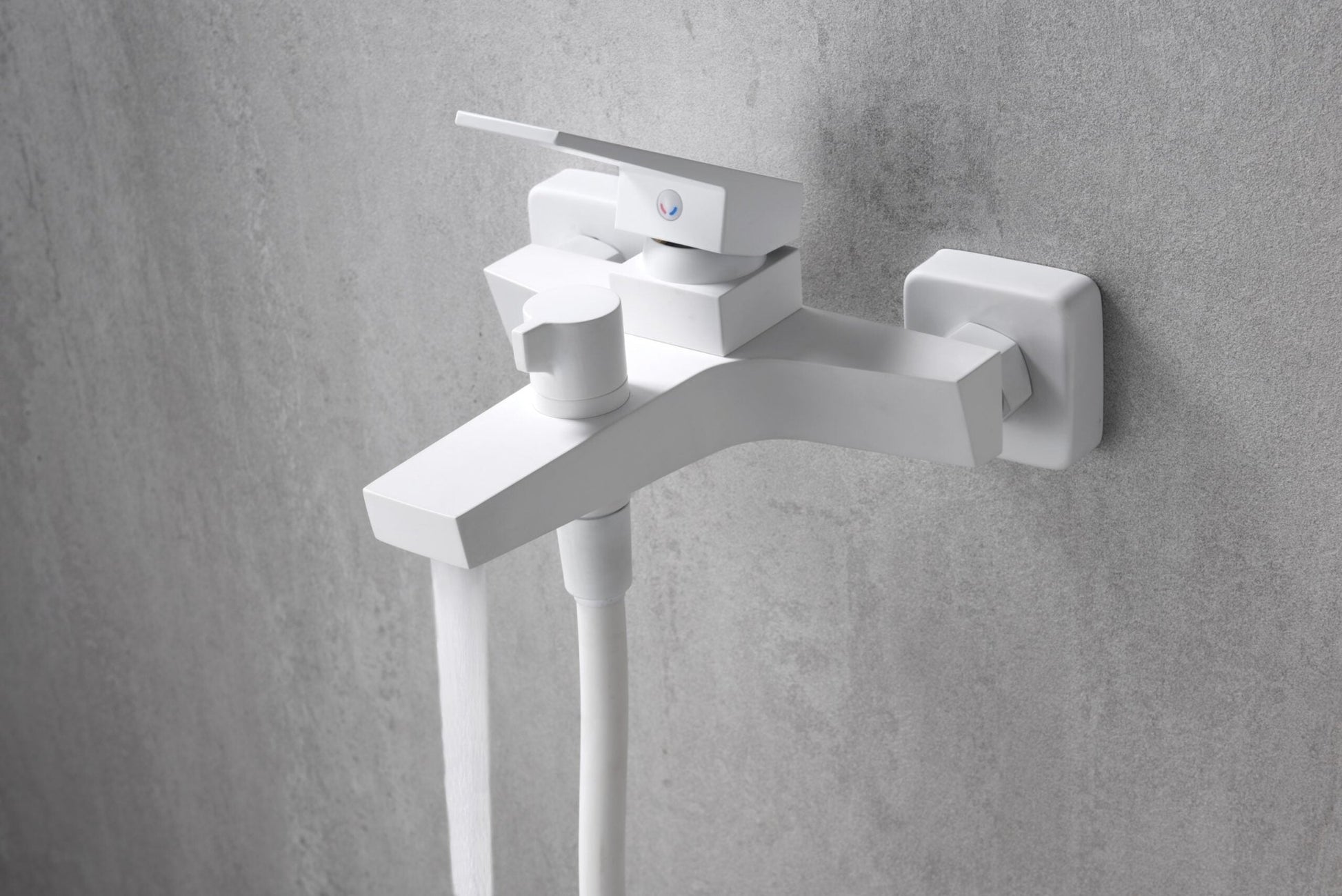 Imex - Kit baño / ducha monomando Art blanco mate - BricoandPool