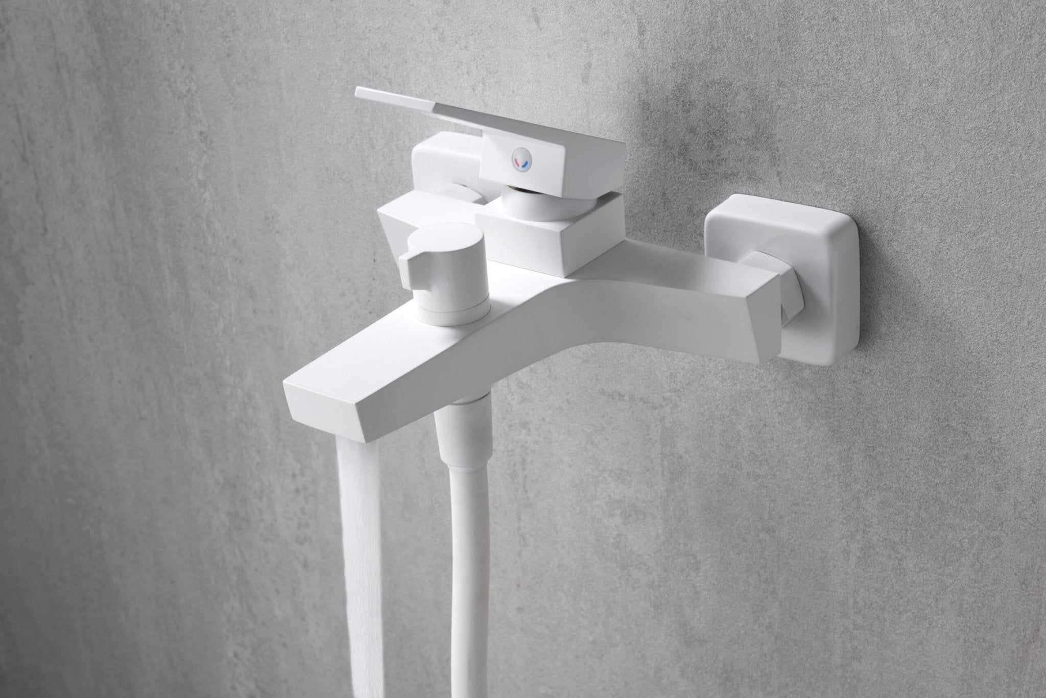 Imex - Kit baño / ducha monomando Art blanco mate - BricoandPool