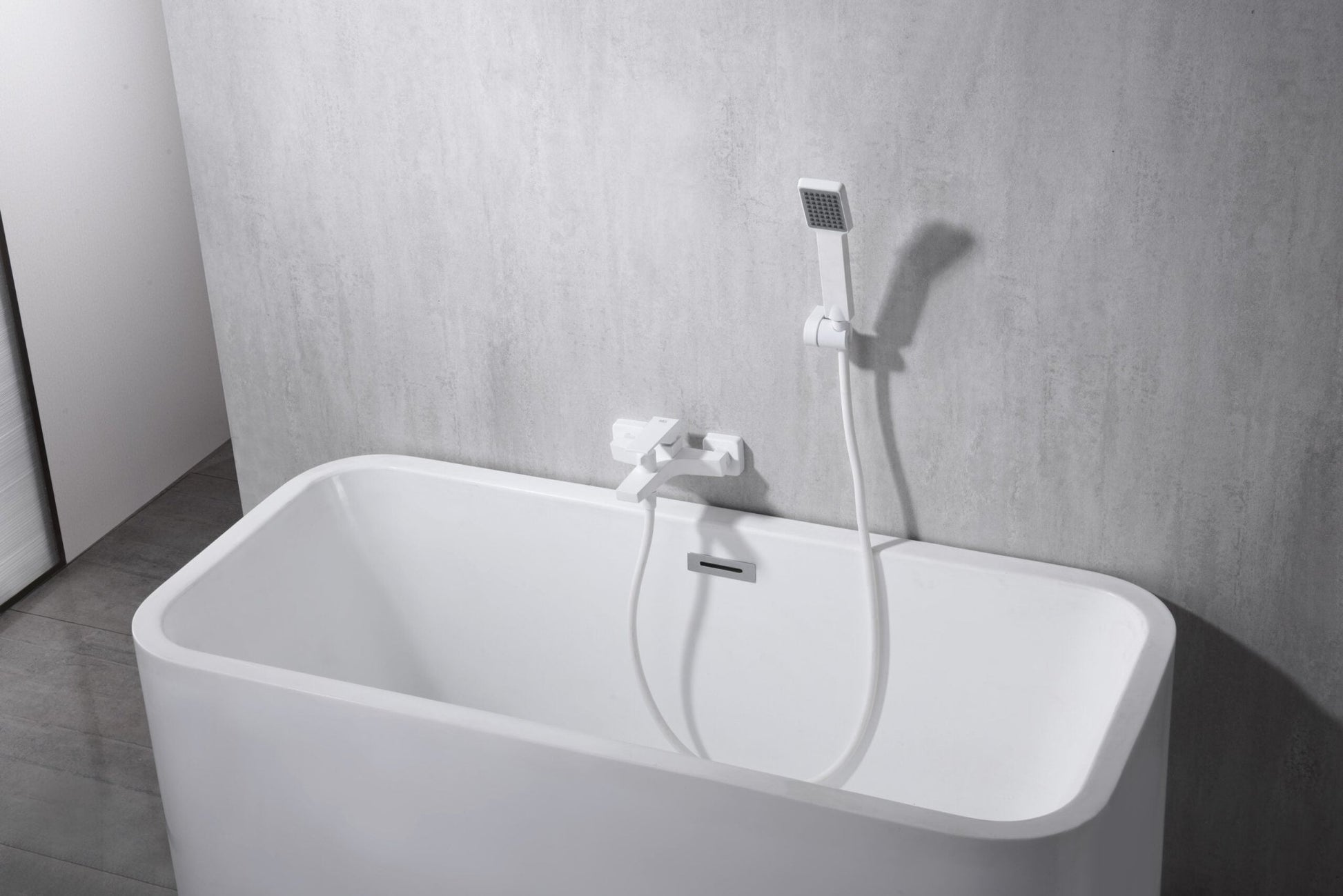 Imex - Kit baño / ducha monomando Art blanco mate - BricoandPool