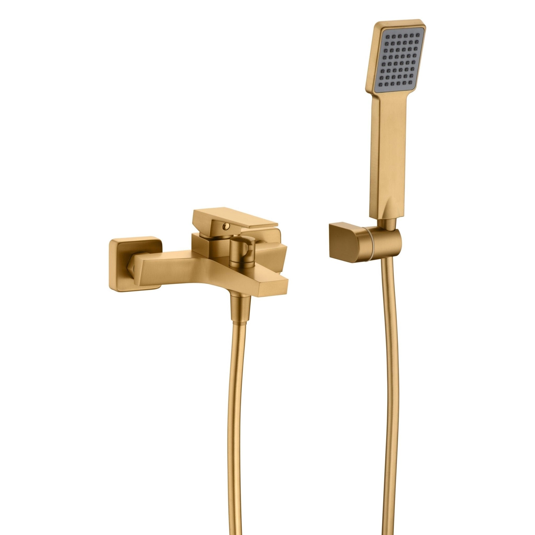 Imex - Kit baño / ducha monomando Art oro cepillado - BricoandPool