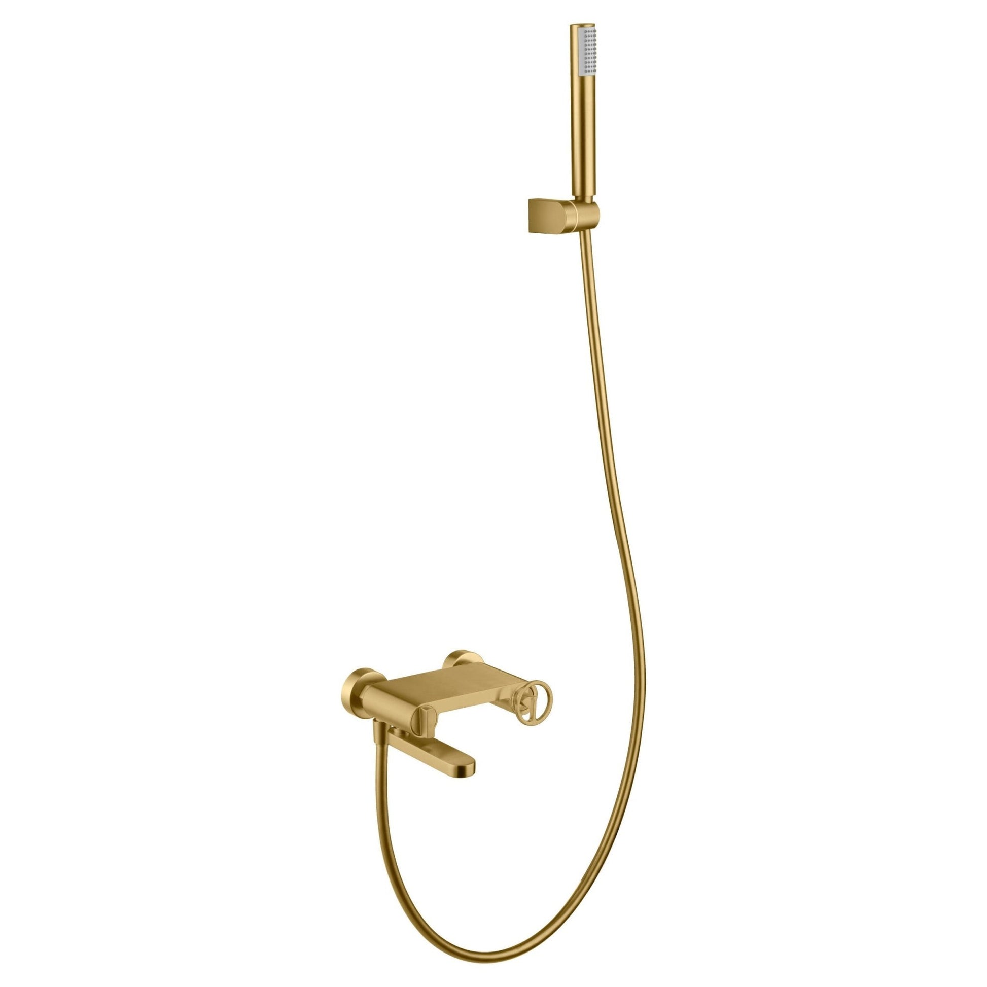 Imex - Kit baño / ducha monomando Olimpo oro cepillado - BricoandPool
