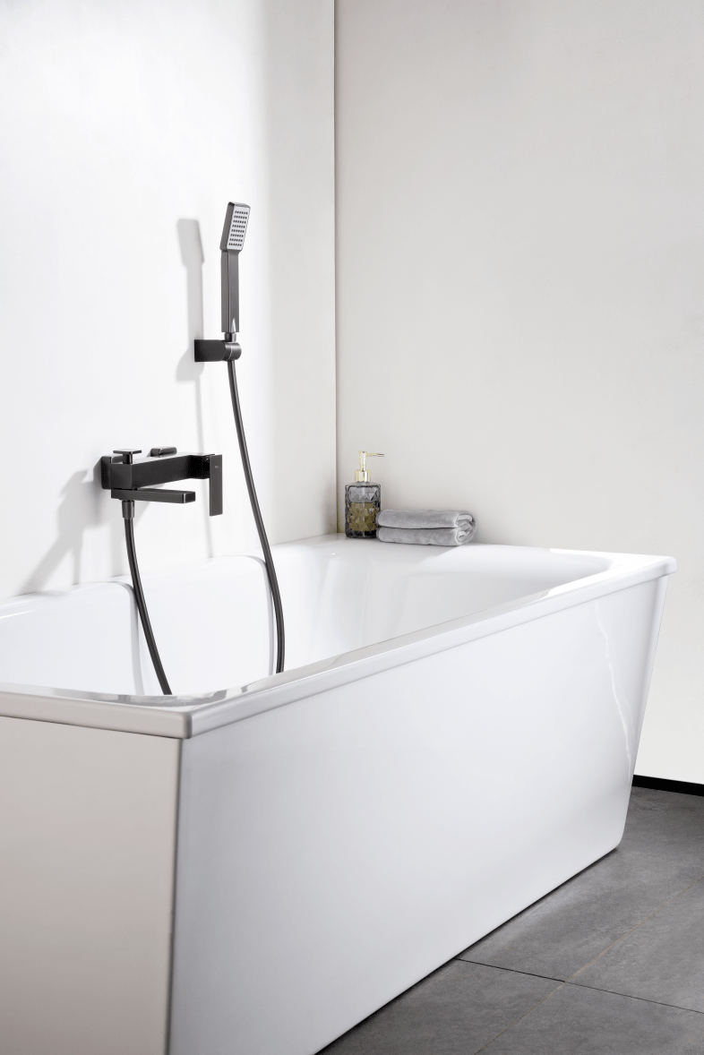 Imex - Kit baño / ducha monomando Pisa black gun metal - BricoandPool