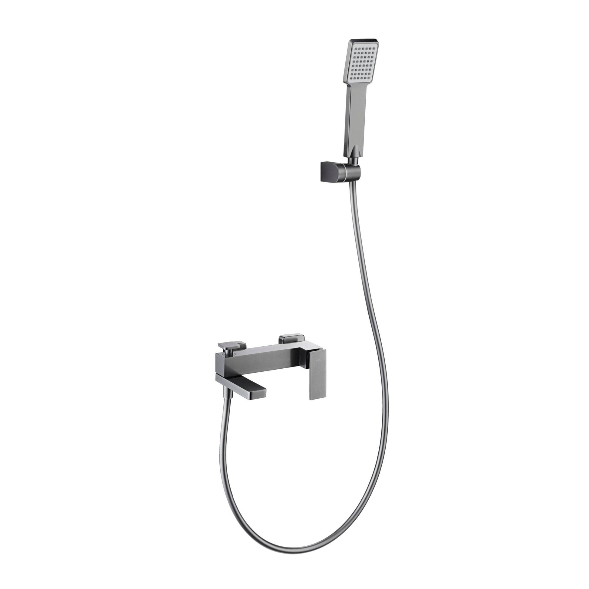 Imex - Kit baño / ducha monomando Pisa black gun metal - BricoandPool