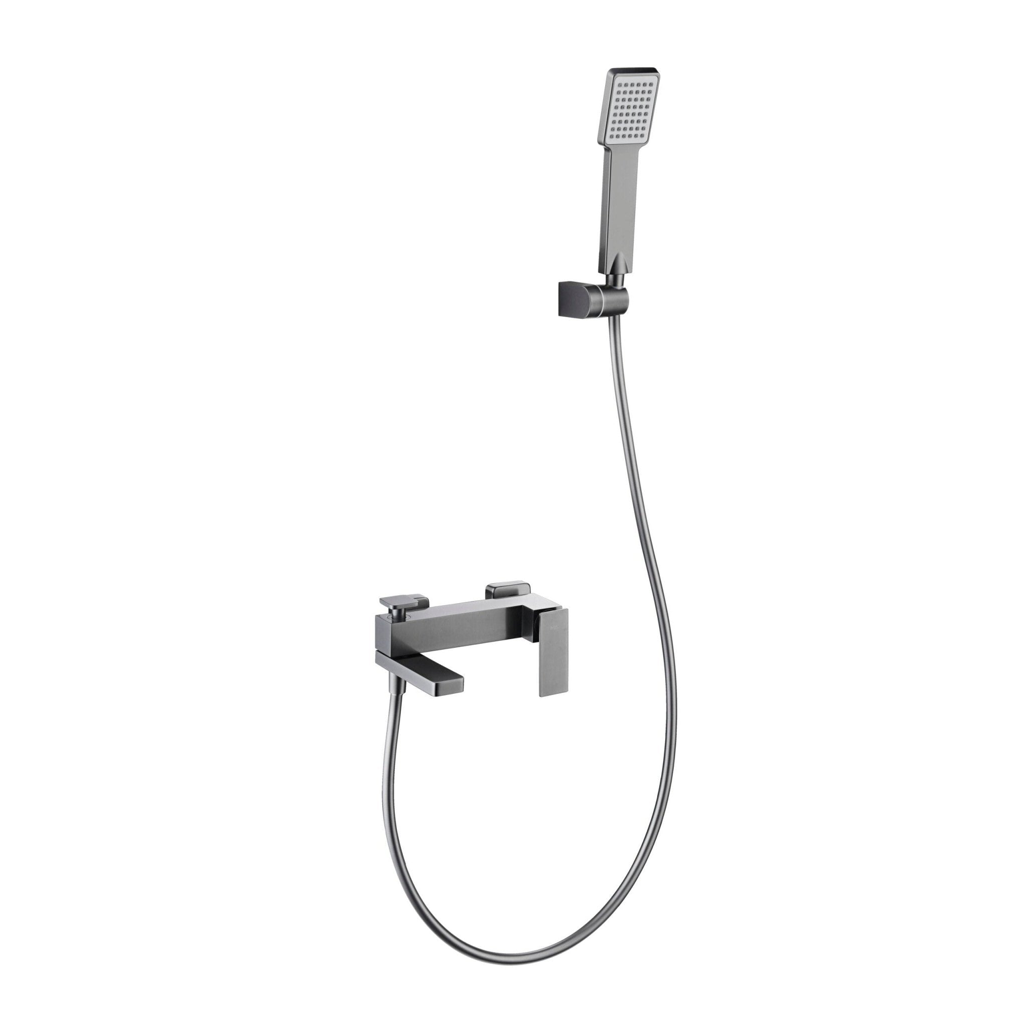 Imex - Kit baño / ducha monomando Pisa black gun metal - BricoandPool