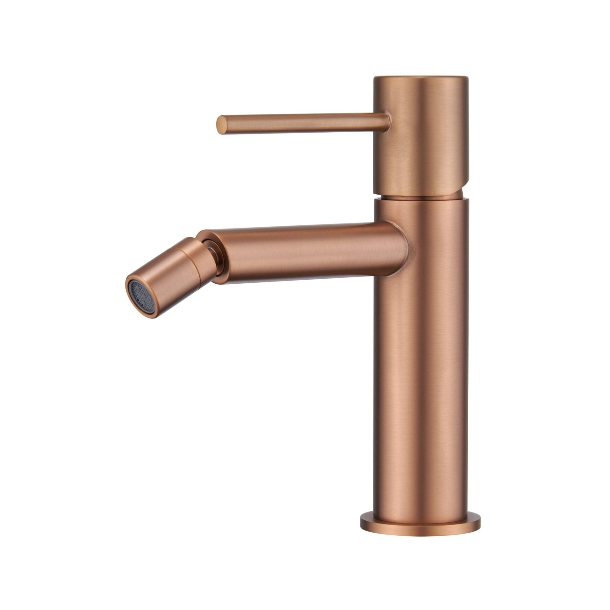 Imex - Monomando bidé Monza oro rosa cepillado - BricoandPool