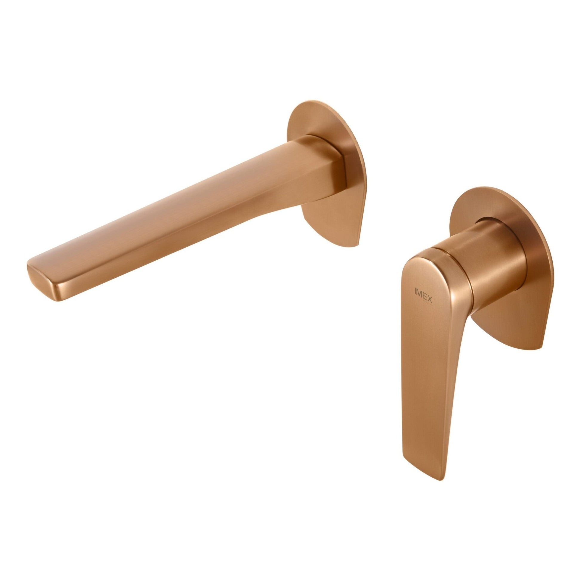 Imex - Monomando empotrado lavabo Delos oro rosa cepillado - BricoandPool