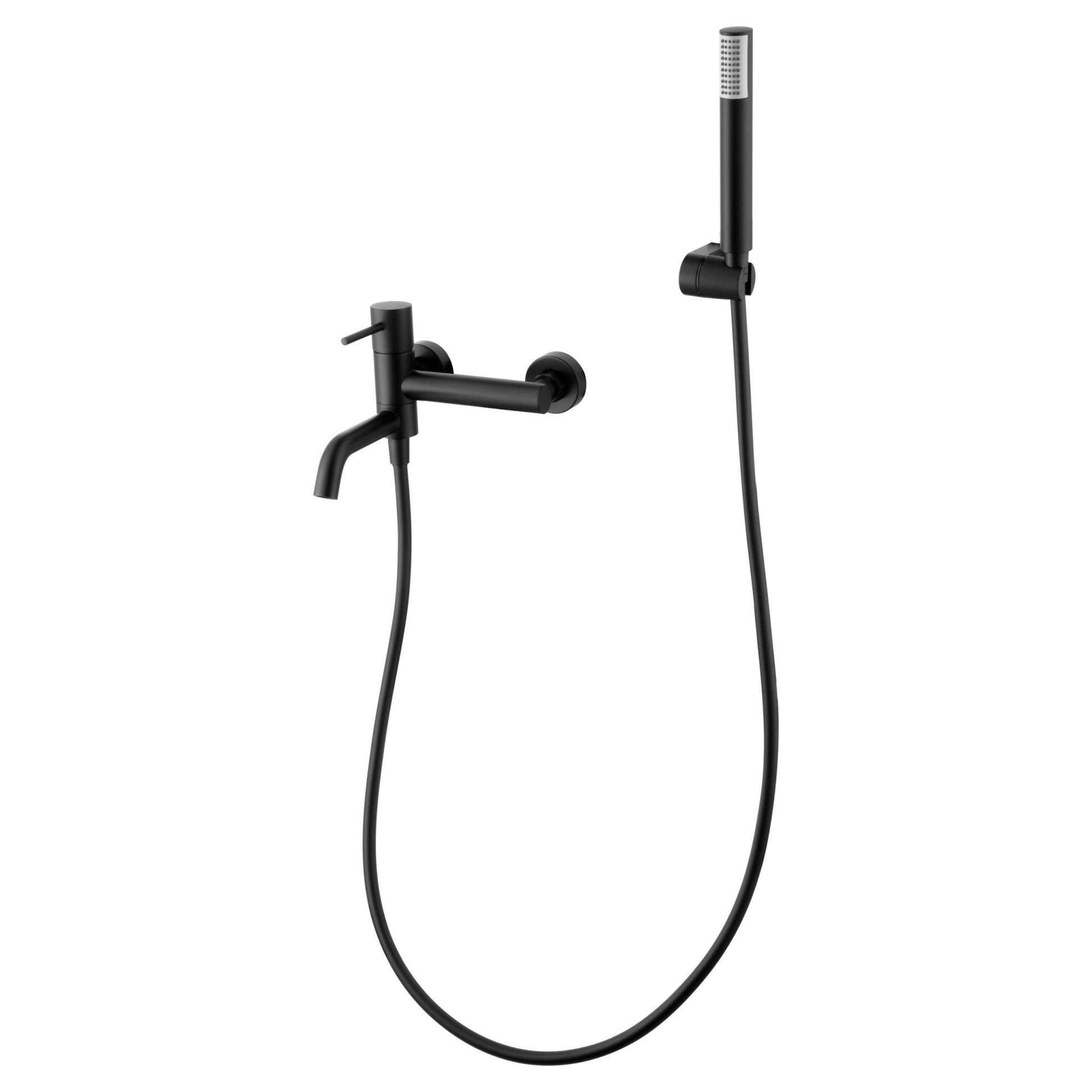 Imex - Monomando kit baño/ducha Monza negro mate - BricoandPool