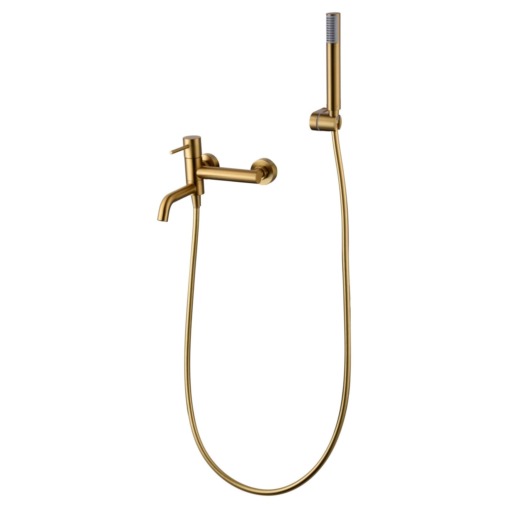 Imex - Monomando kit baño/ducha Monza oro cepillado - BricoandPool