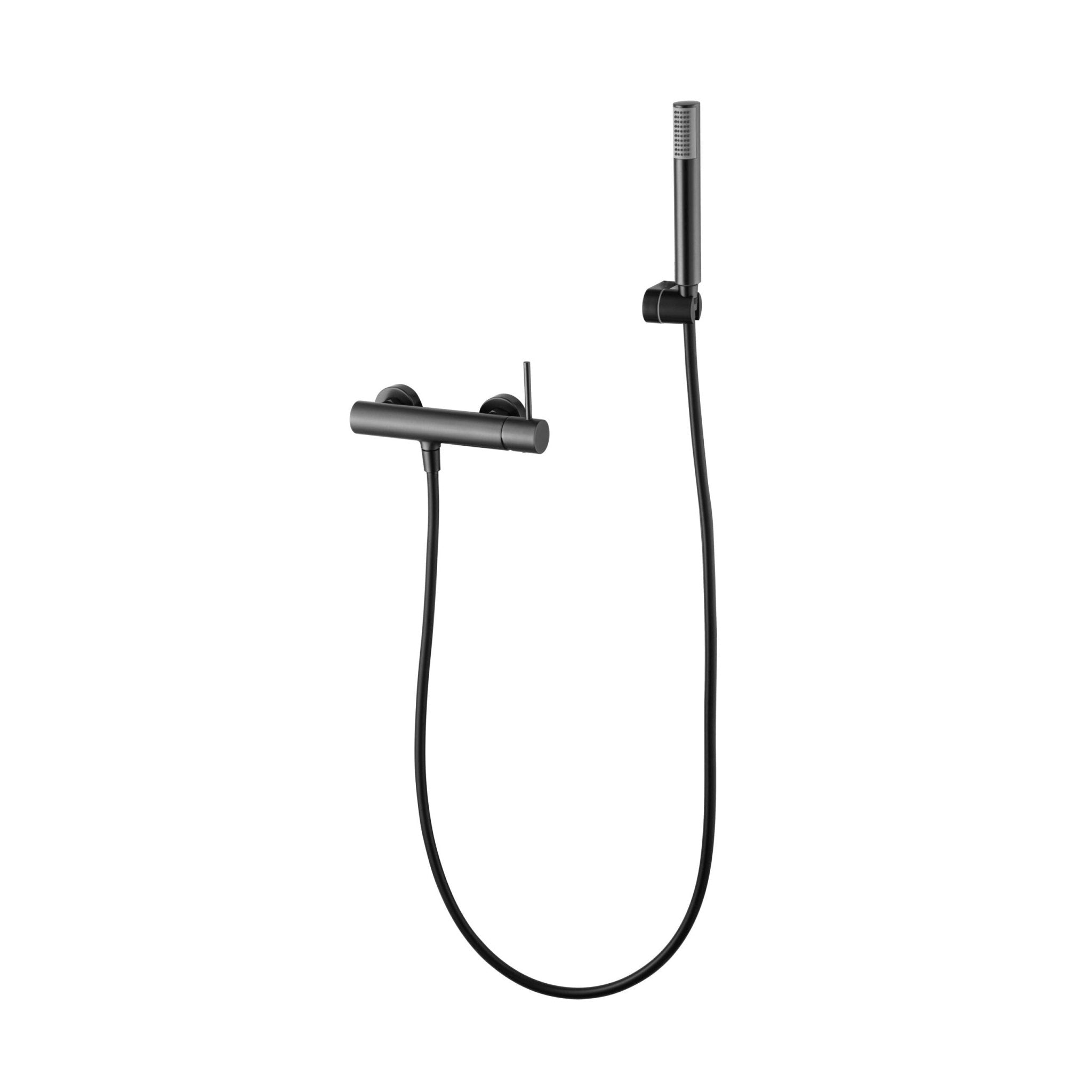 Imex - Monomando kit ducha Monza black gun metal - BricoandPool