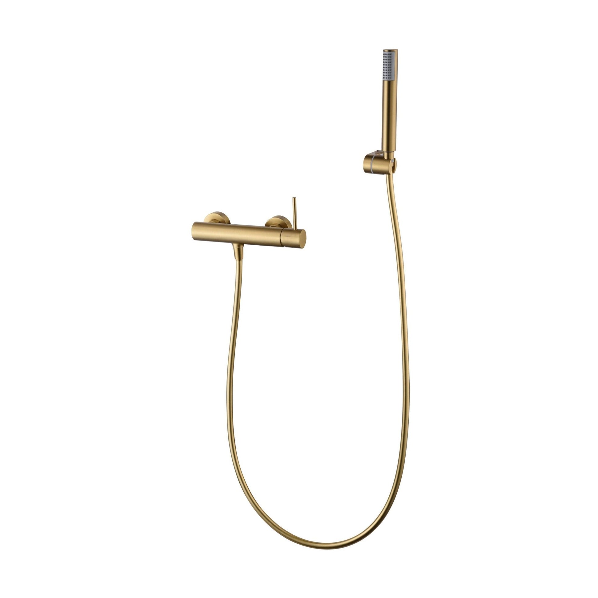 Imex - Monomando kit ducha Monza oro cepillado - BricoandPool