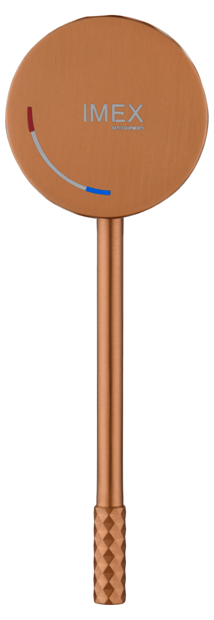 Imex - Monomando lavabo alto Génova oro rosa cepillado - BricoandPool