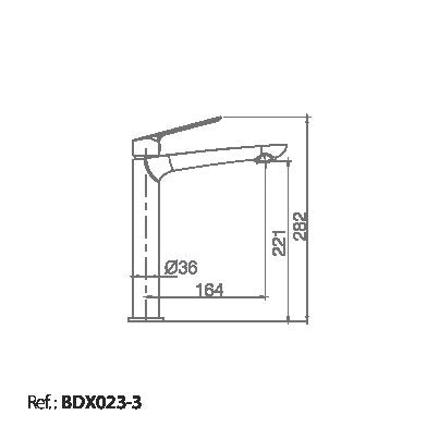 Imex - Monomando lavabo alto Lúxor - BricoandPool
