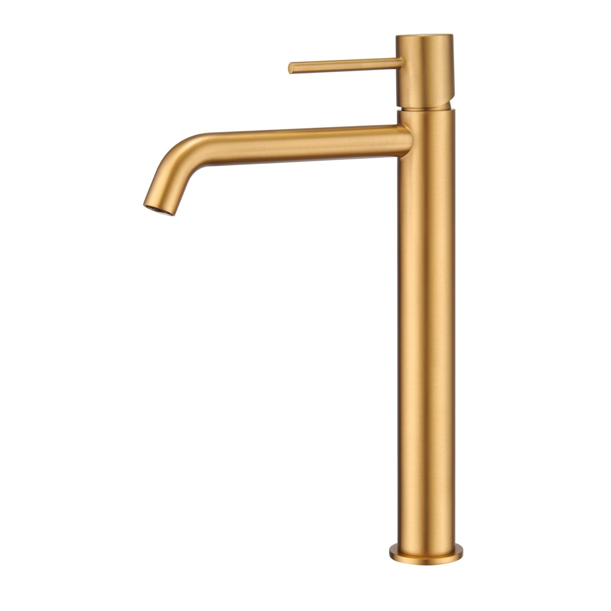 Imex - Monomando lavabo alto Monza oro cepillado - BricoandPool