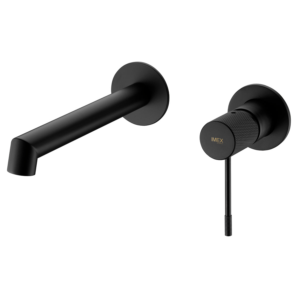 Imex - Monomando lavabo empotrado Line negro mate - BricoandPool