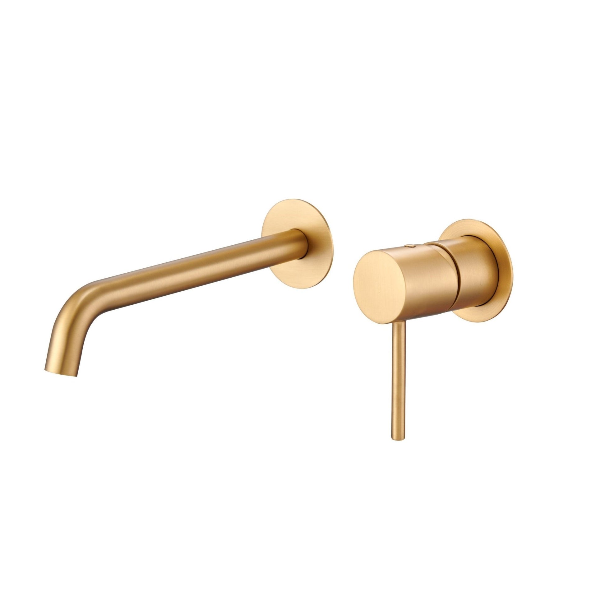 Imex - Monomando lavabo empotrado Monza oro cepillado - BricoandPool