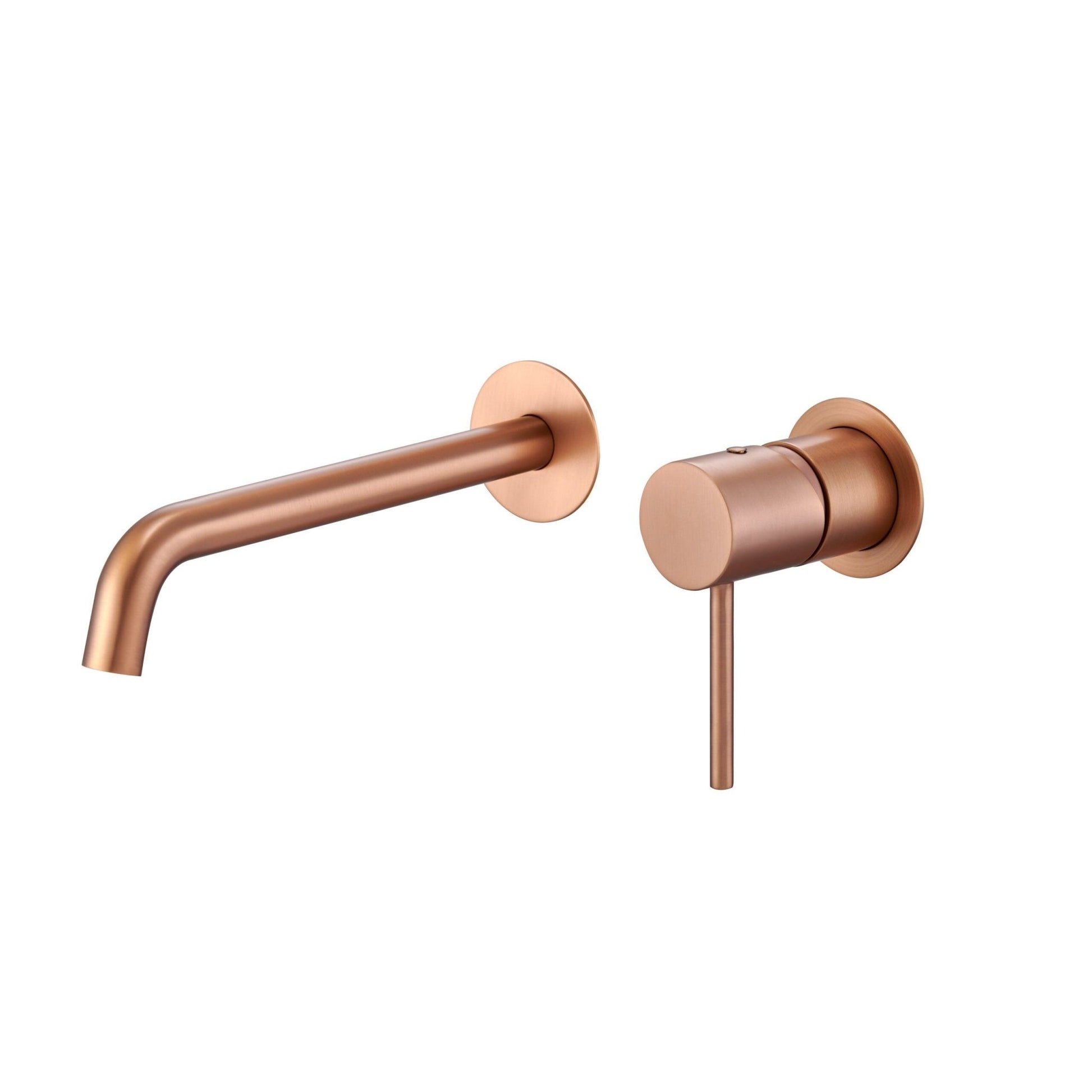Imex - Monomando lavabo empotrado Monza oro rosa cepill - BricoandPool