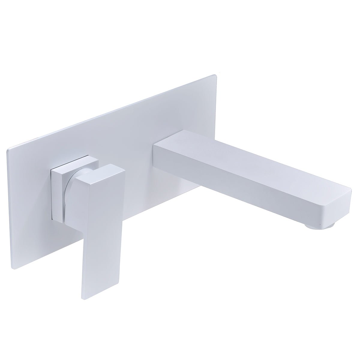 Imex - Monomando lavabo empotrado Suiza blanco mate - BricoandPool