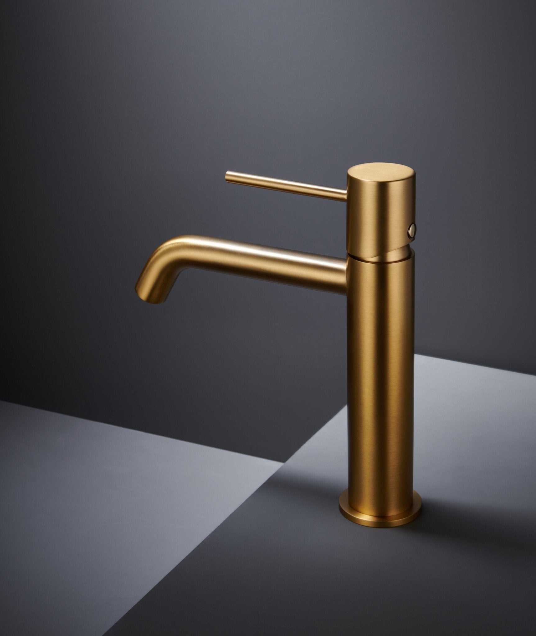 Imex - Monomando lavabo Monza oro cepillado - BricoandPool