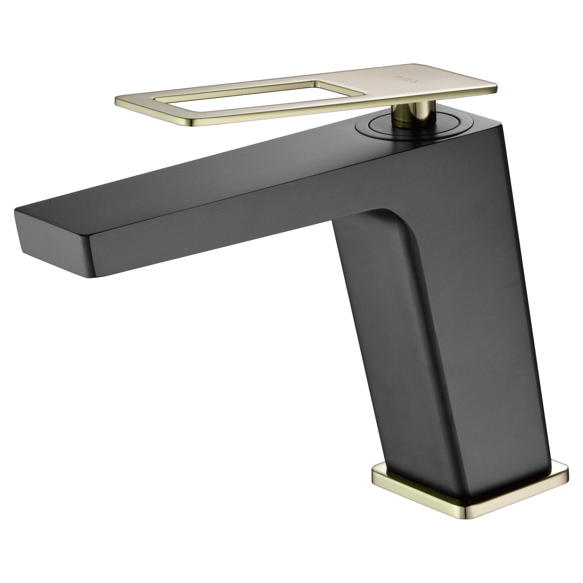 Imex - Monomando lavabo Suecia negro oro brillo - BricoandPool
