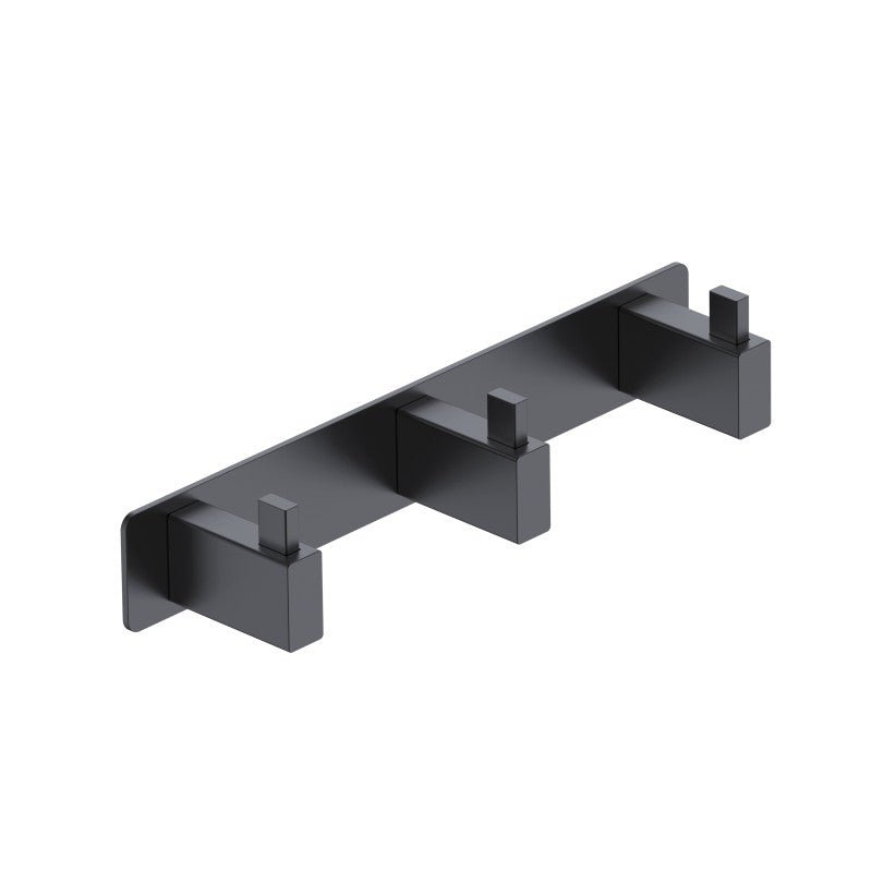 Imex - Percha triple Technic negro mate - BricoandPool