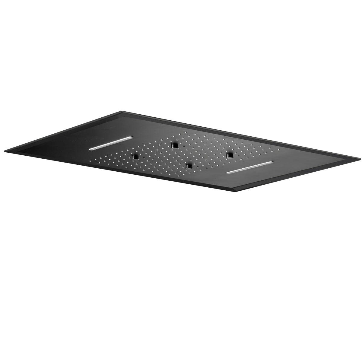 Imex - Rociador rectangular 48x59 3 vias negro mate con premarco - BricoandPool