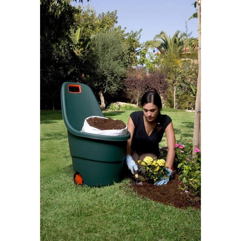 Keter - Carro de jardín Easy Go 2 verde - BricoandPool