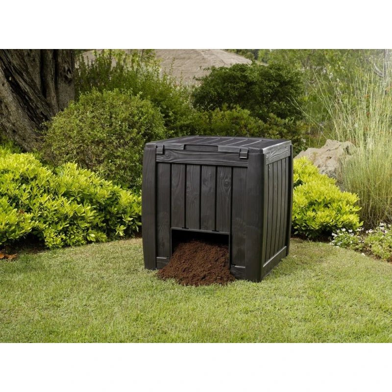 Keter - Compostador de jardín Deco con base marrón - BricoandPool