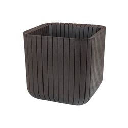 Keter - Maceta de jardín Cube Box 50L marrón - BricoandPool