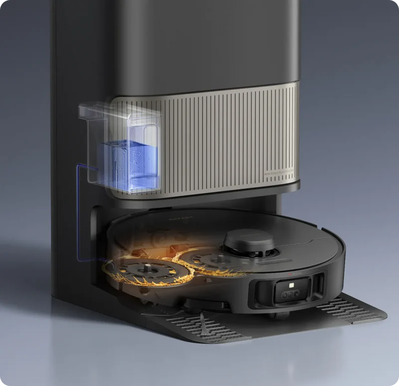 Slim automatisch bijvullen van de reinigingsoplossing