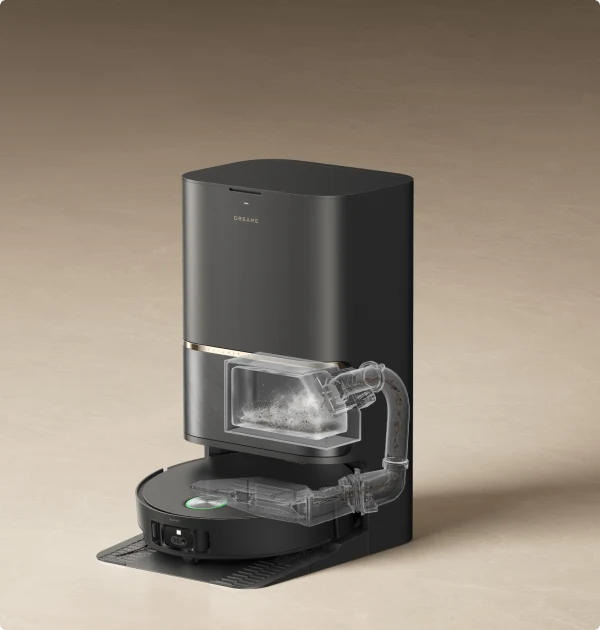 Vaciado automático del polvo