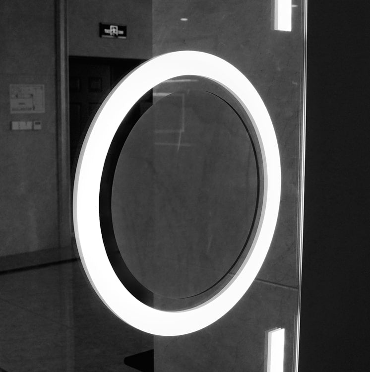 Ledimex - Espejo LED Cuadrado Luz Frontal Malta Cromo - BricoandPool