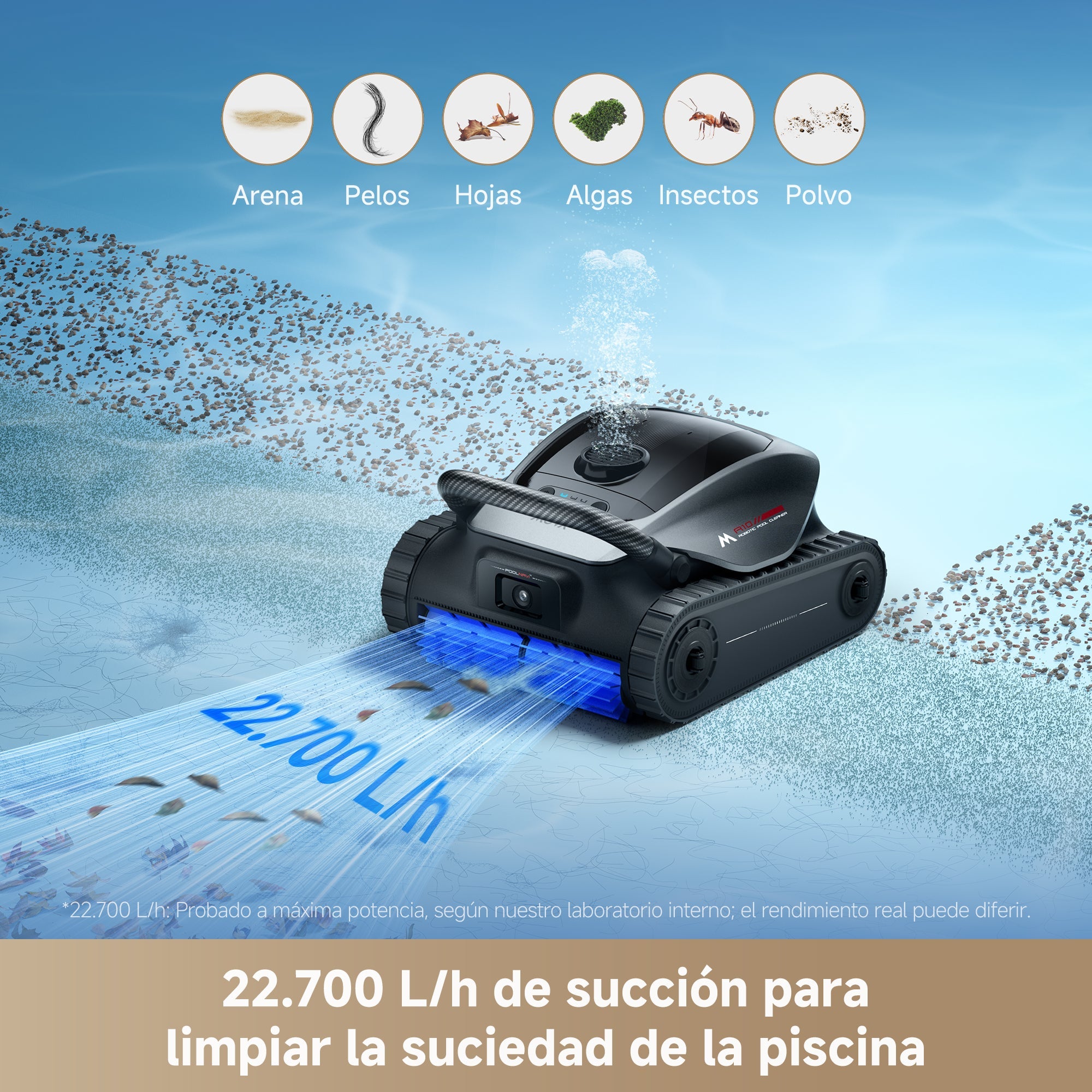 Mova - Diver A10 Robot Limpiafondos de piscina de batería sin cable - BricoandPool