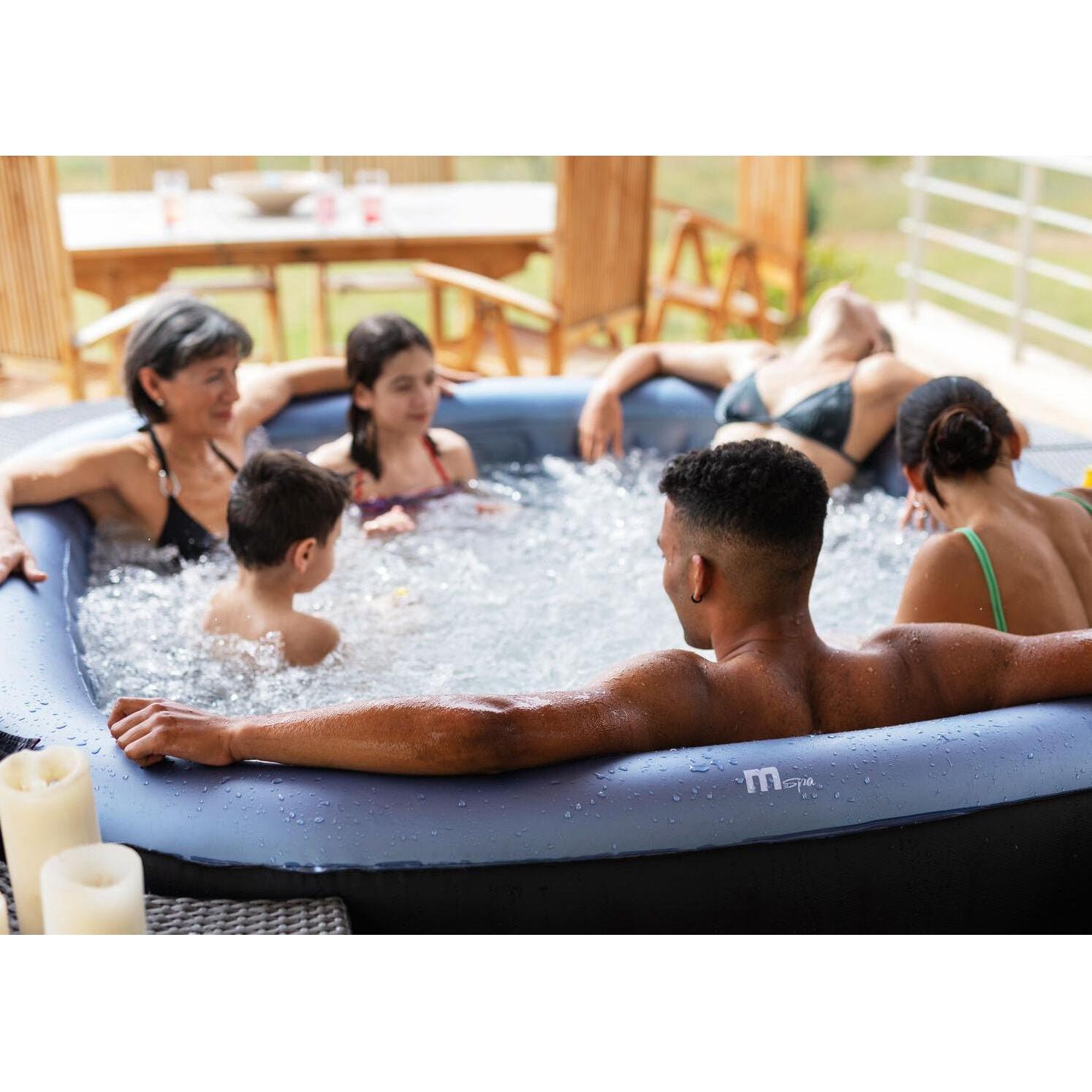 MSpa – Spa hinchable cuadrado Tekapo 4–6 personas - BricoandPool