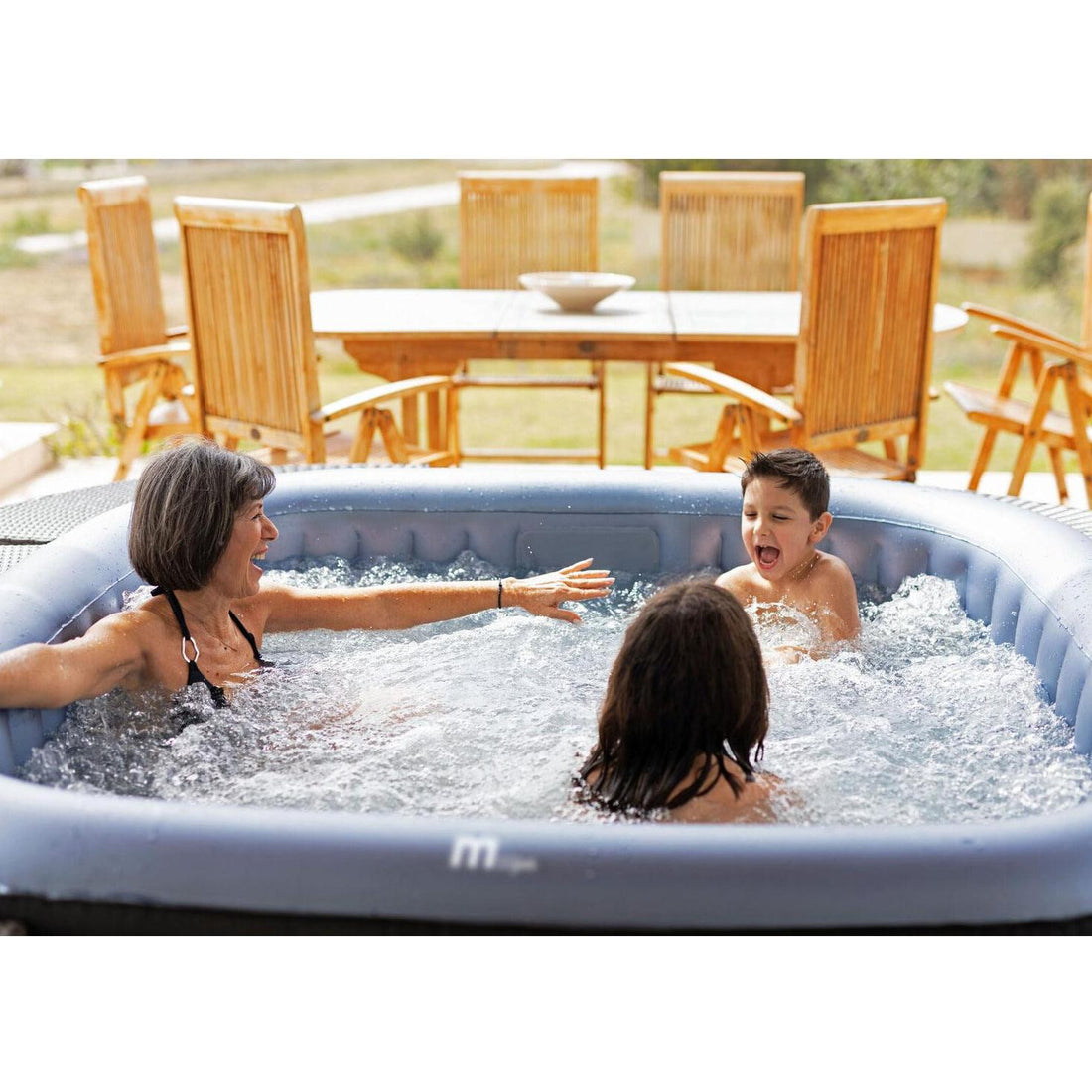 MSpa – Spa hinchable cuadrado Tekapo 4–6 personas - BricoandPool