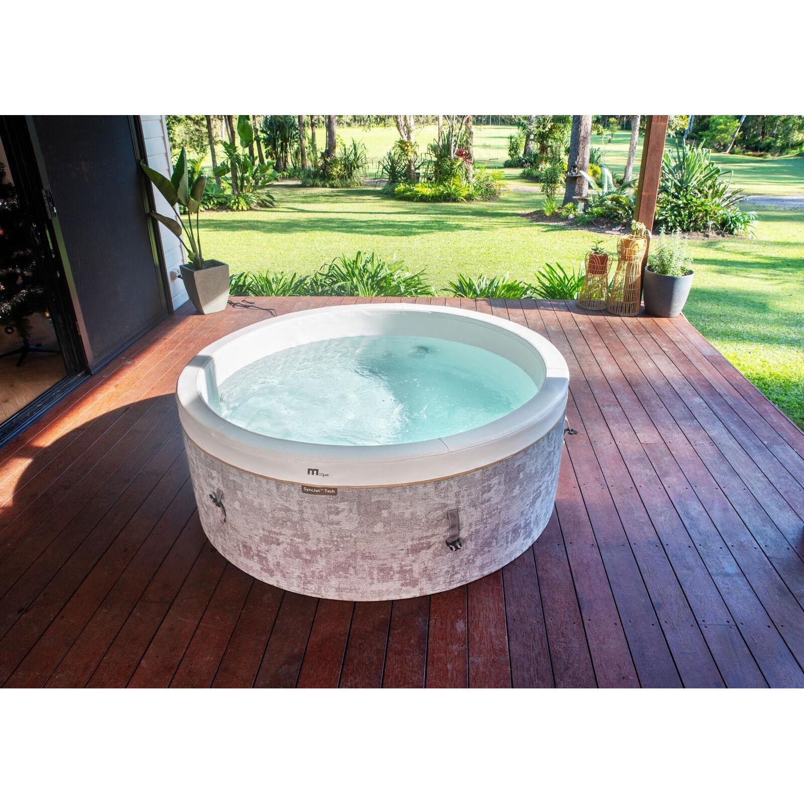 MSpa - Spa hinchable semirrígido circular Cocoon - Eco 4–6 personas - BricoandPool