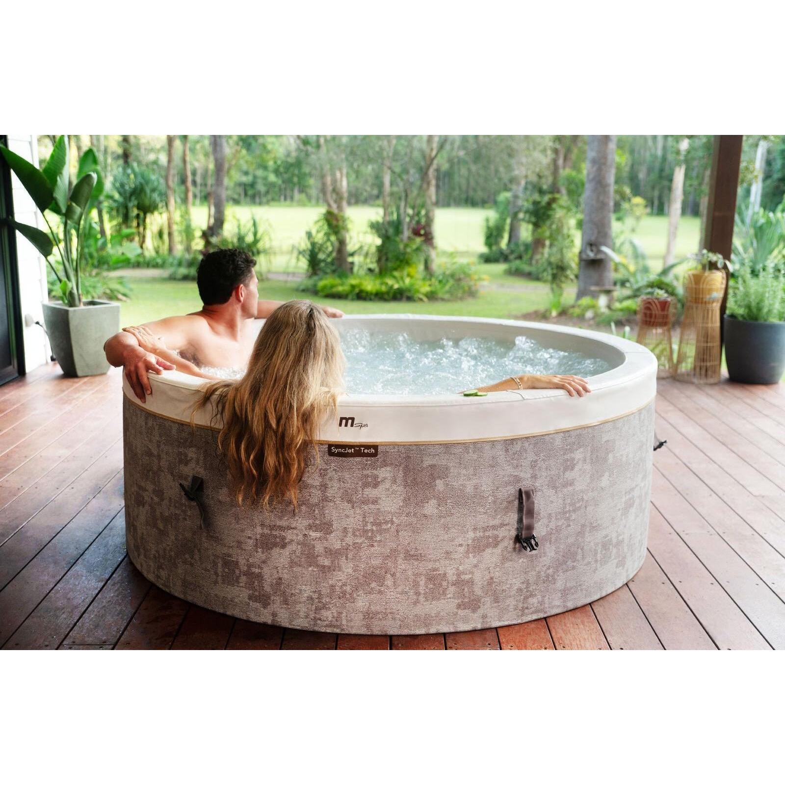 MSpa - Spa hinchable semirrígido circular Cocoon - Eco 4–6 personas - BricoandPool